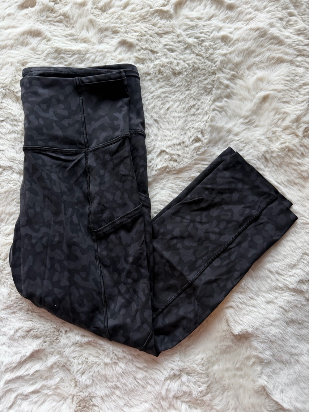 lululemon athletica Black Subtle Camo High-Rise Leggings